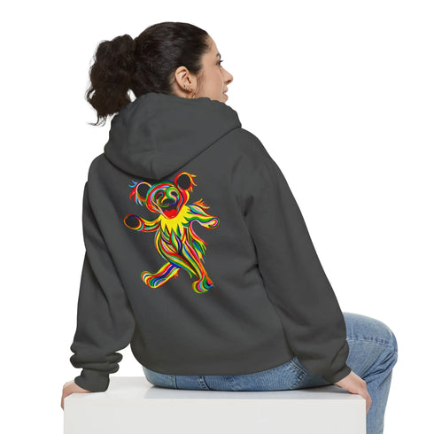 Tie-Dye Bear Vineyard Collection Unisex Garment-Dyed Hoodie StealieShop